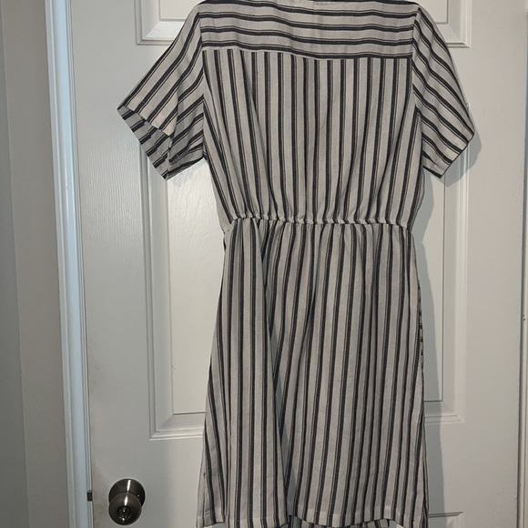 Cotton Blend Button Down Dress - Picture 4 of 6